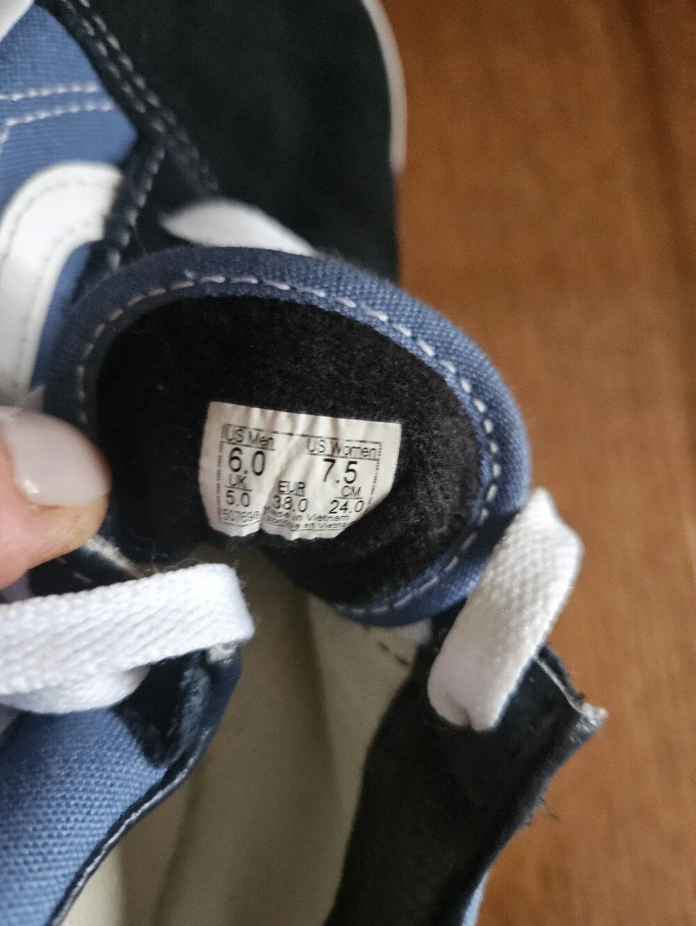 Vans Old Skool Sneakers in Blue, Black & White